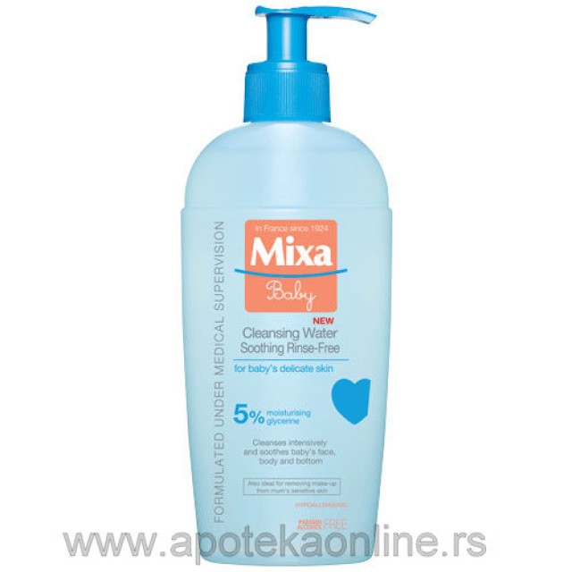 MIXA BABY UMIRUJUĆA VODICA ZA ČIŠĆENJE BEZ ISPIRANJA - Online Apoteka MIXA BABY UMIRUJUĆA VODICA ZA ČIŠĆENJE BEZ ISPIRANJA